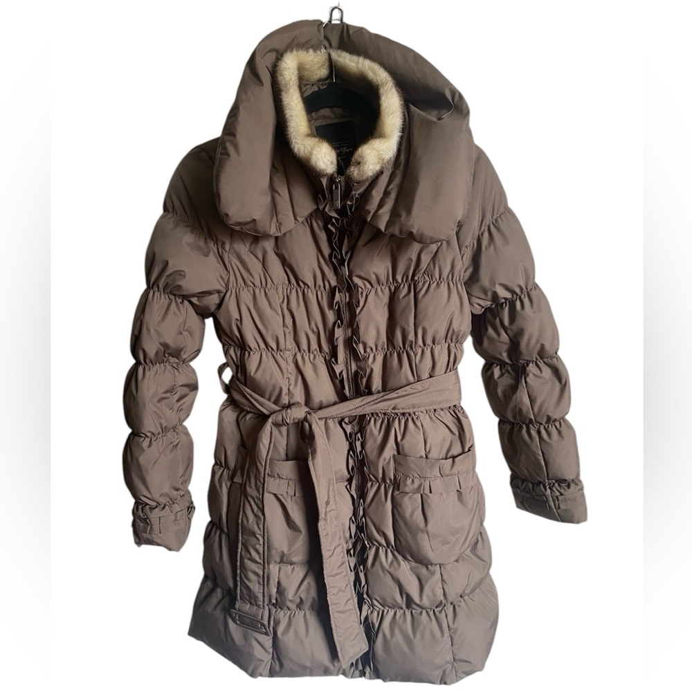 Paige Flynn France Puffer Jacket Belted Size 2